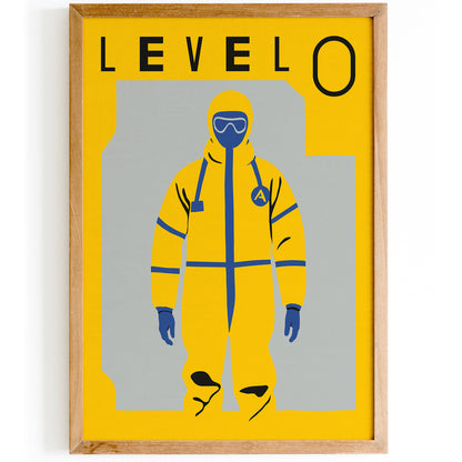 The Backrooms Hazmat Suit Poster