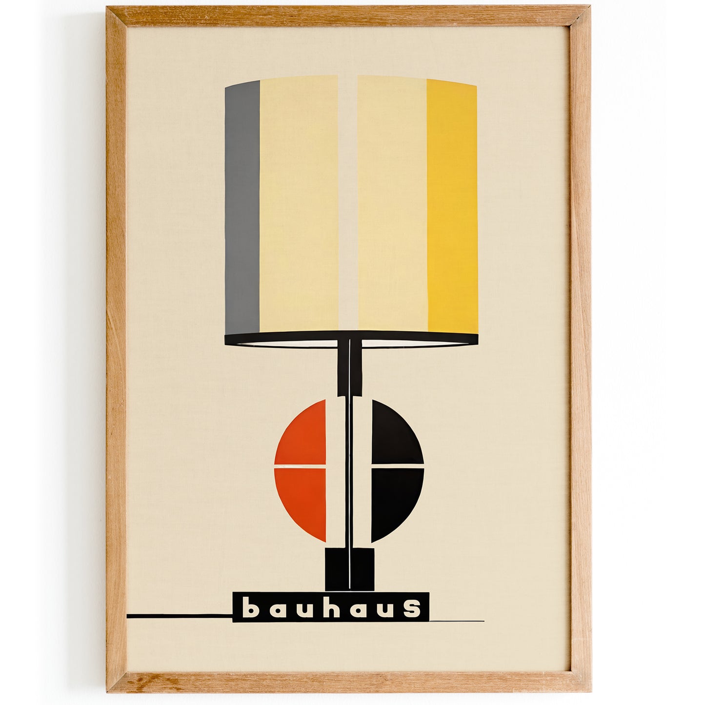 Minimalist Bauhaus Lamp Art Print