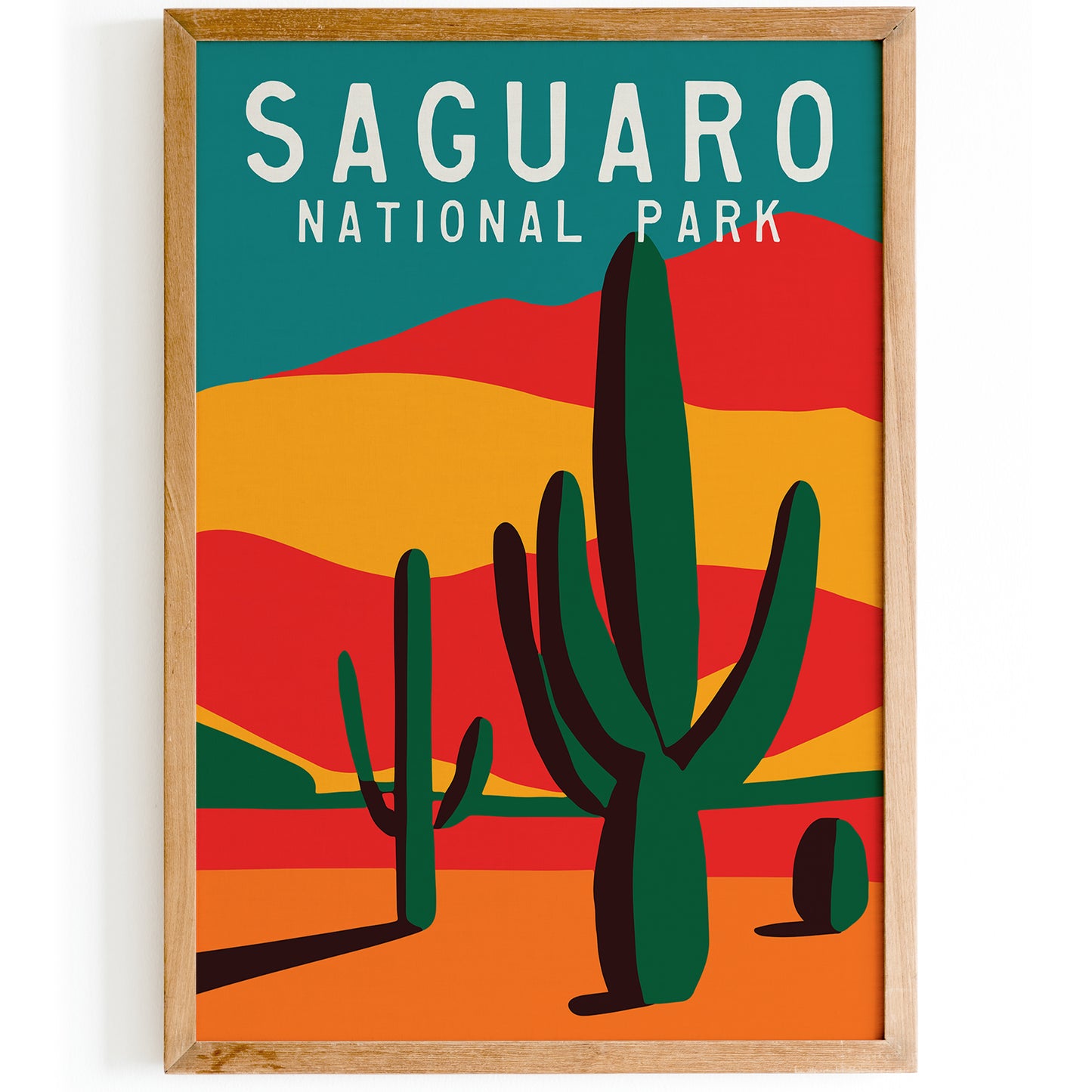 Saguaro Travel Poster