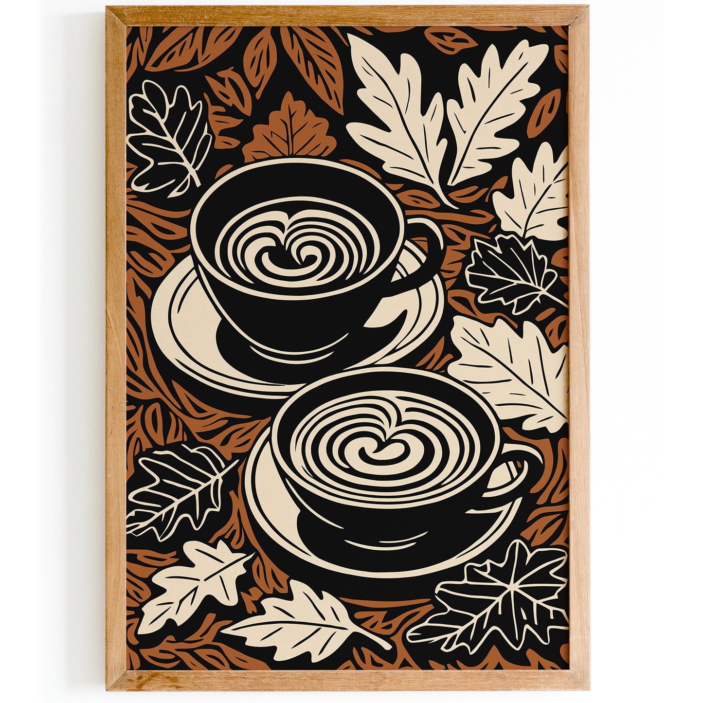 Autumn Coffee Art – Kitchen Wall Decor