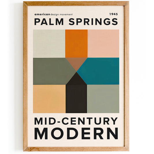 Palm Springs Mid Century Modern Poster