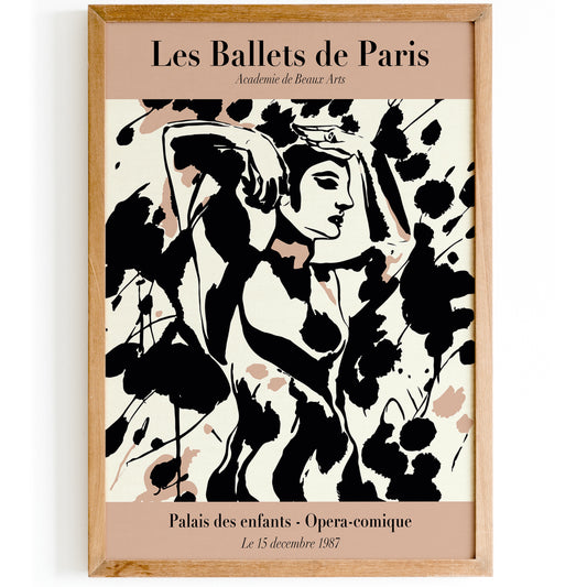 Les Ballets De Paris French Ballerina Poster