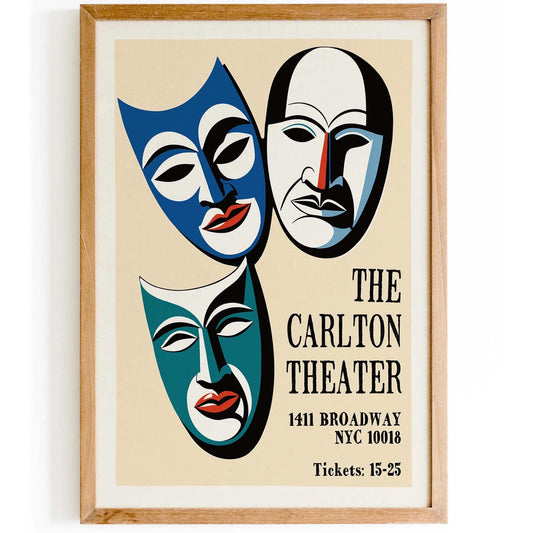 NYC Theater Poster Print