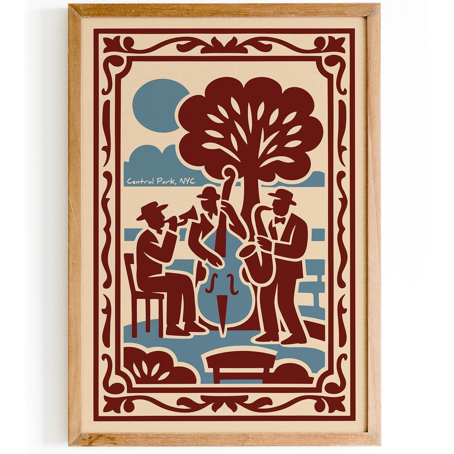 NYC Art, Jazz Print, Music Decor