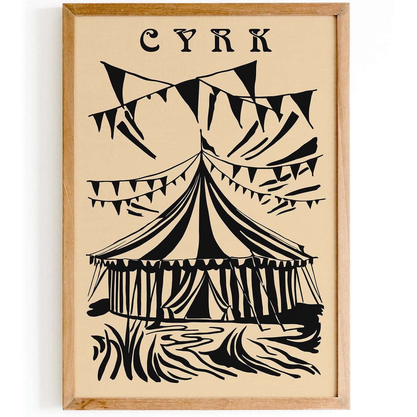 Polish Circus Vintage Style Art Print