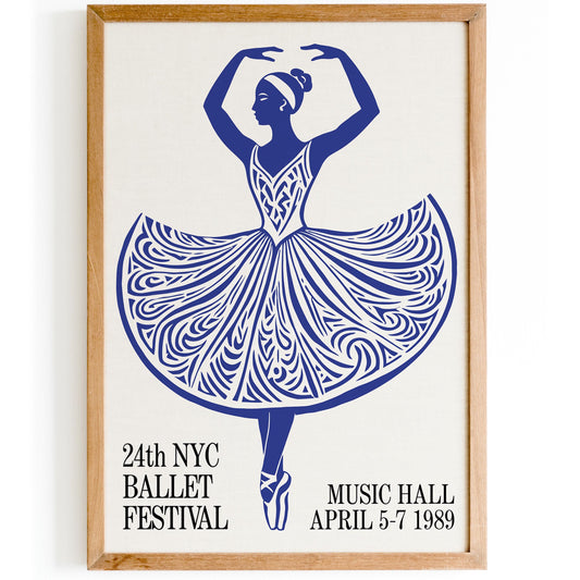 NYC Ballet Festival Poster Print