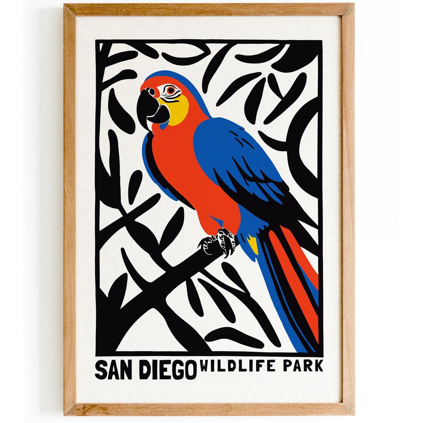 San Diego Wildlife Park Travel Poster