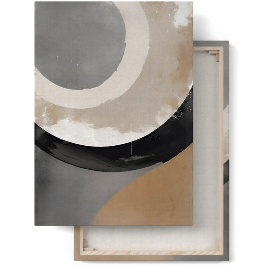 Neutral Tones Modern Abstract Canvas Print