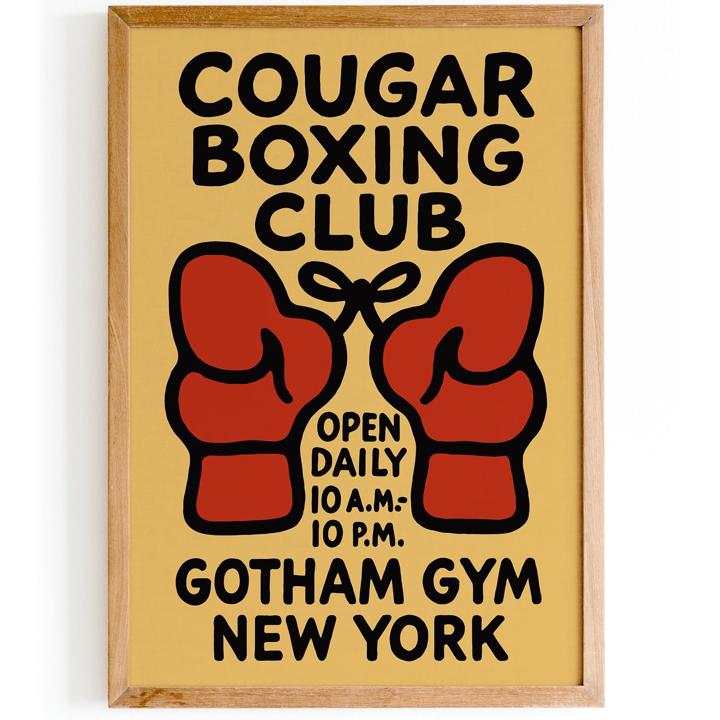 Cougar Boxing Club NYC Poster