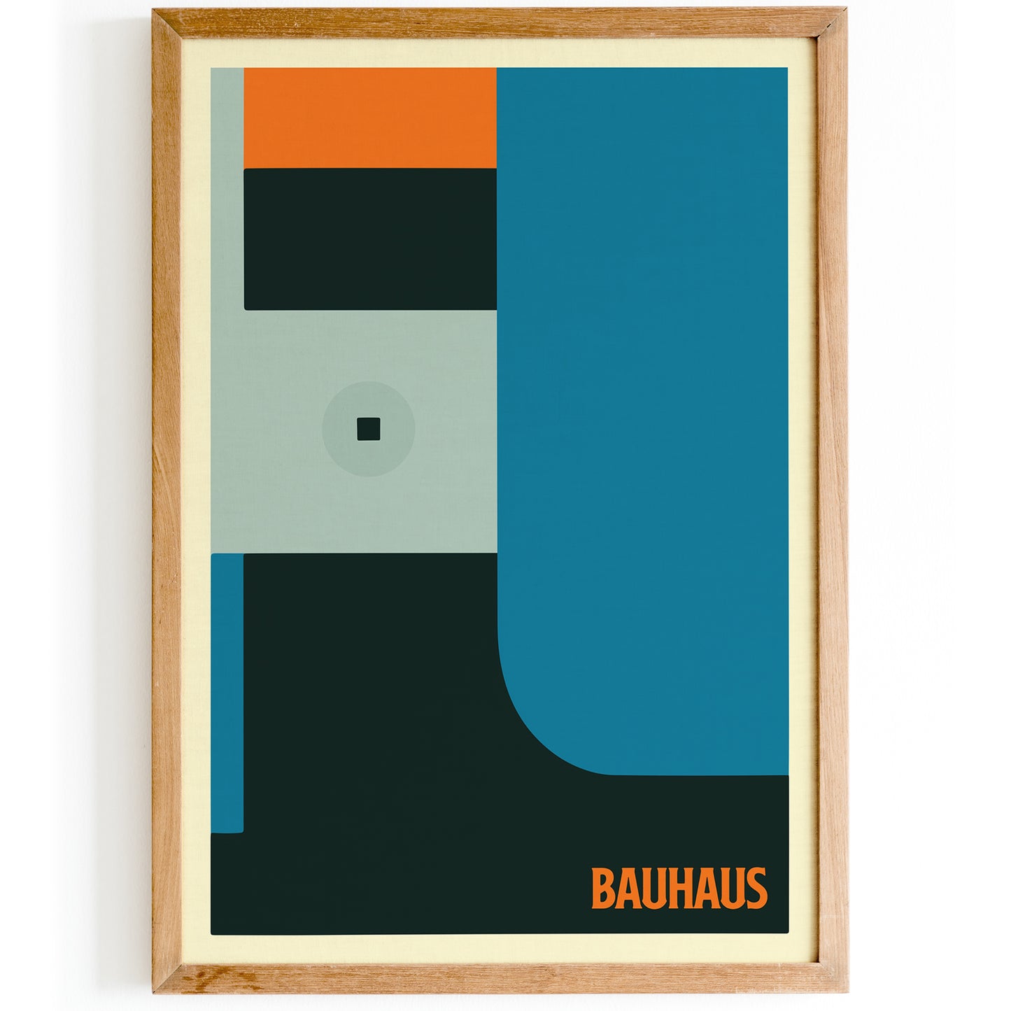 Bauhaus Minimalist Shapes Poster