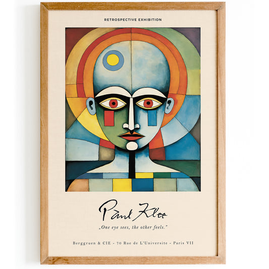 Vintage Paul Klee Poster: Abstract Retrospective Print