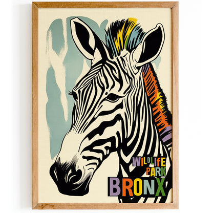 Wildlife Park Bronx Zebra Poster