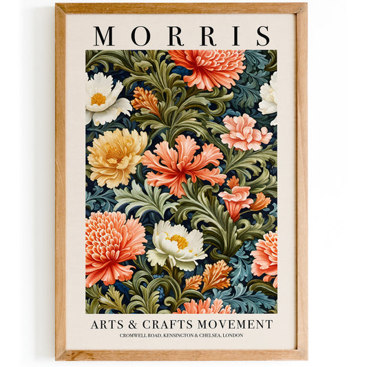 Art Nouveau Botanical William Morris Art Print
