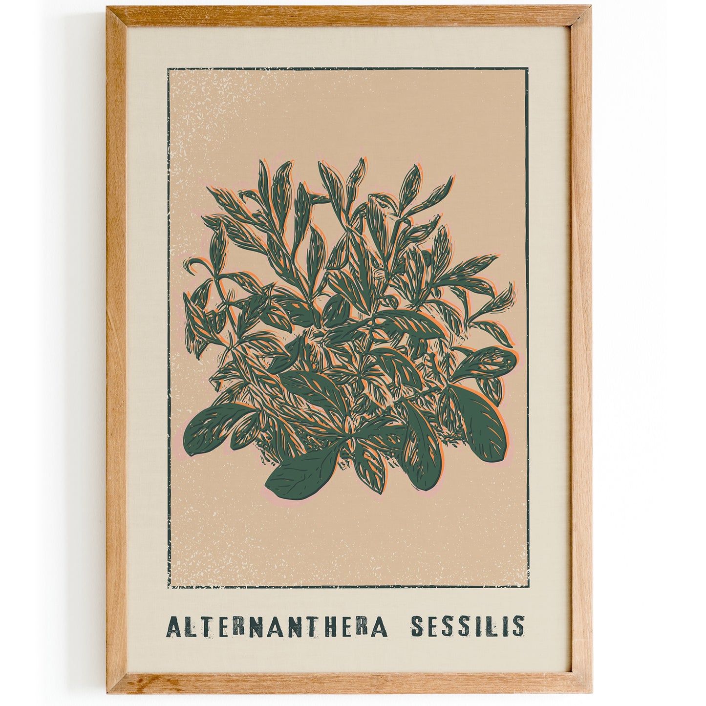 Alternanthera Sessilis Floral Wall Art