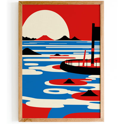 Geometric Japan Travel Poster