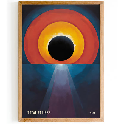 Total Eclipse Wall Art - Modern Art Print 2024