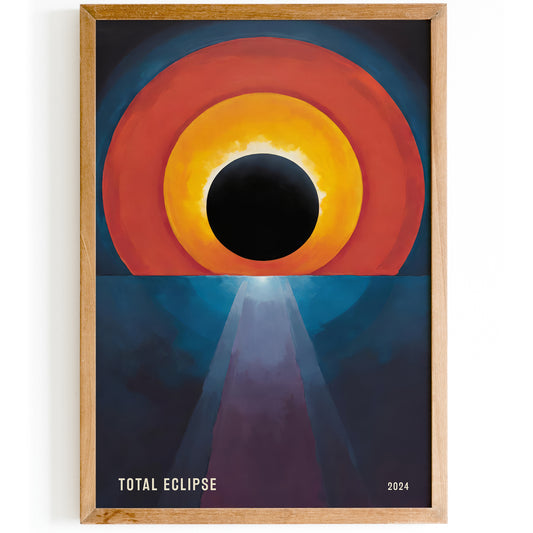 Total Eclipse Wall Art - Modern Art Print 2024