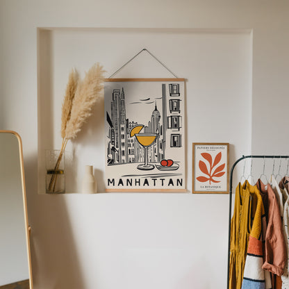 Manhattan NYC Kitchen Art Print