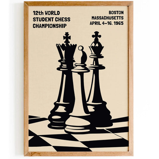 1965 World Student Chess Poster