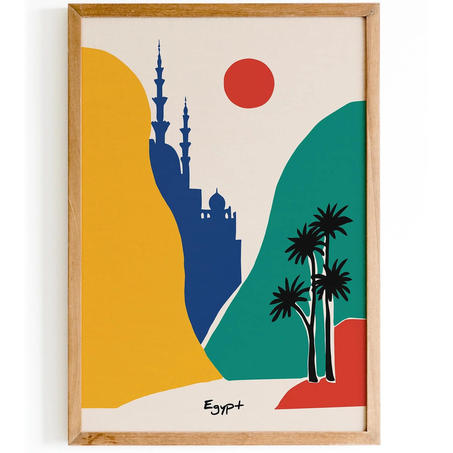 Egypt Mid Century Modern Travel Poster