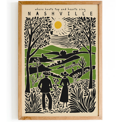 Nashville Travel Poster