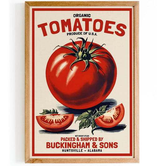 Organic Tomatoes Produce Poster
