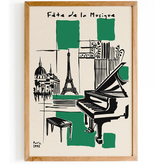 Fete de la Musique Paris Music Poster