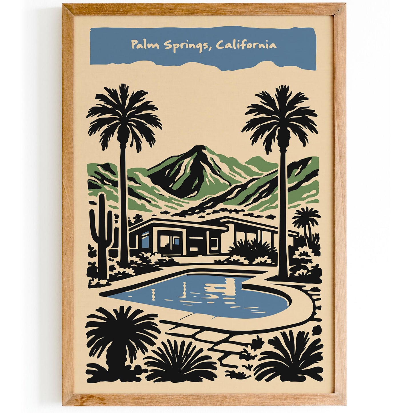 Palm Springs California Travel Poster