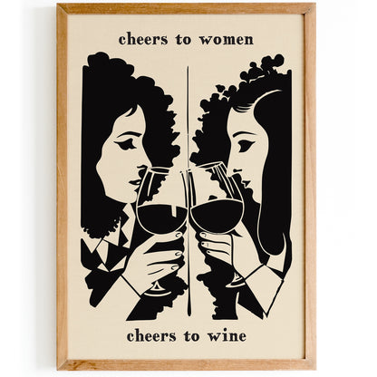 Cheers to Women - Cheers to Wine Poster