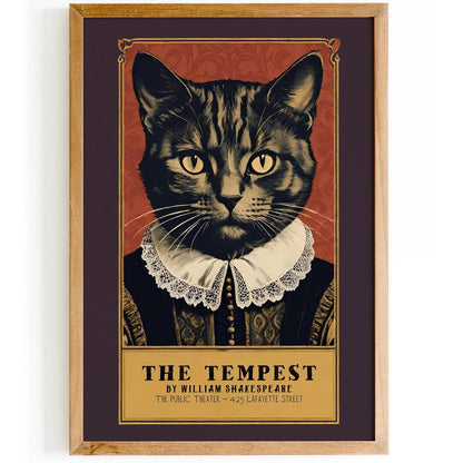 Shakespeare's Tempest Cat Portrait Poster