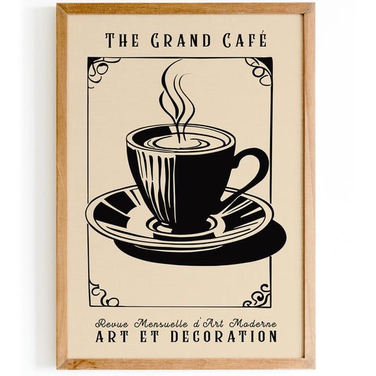 Cafe Art Deco French Restaurant Wall Art