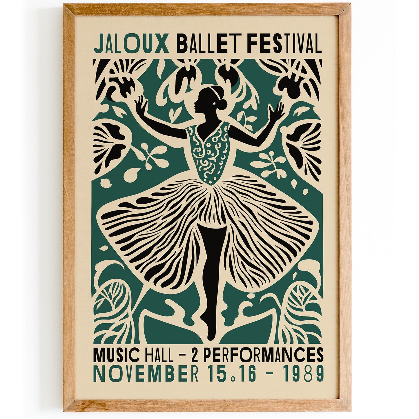 French Ballet Festival Wall Art Print
