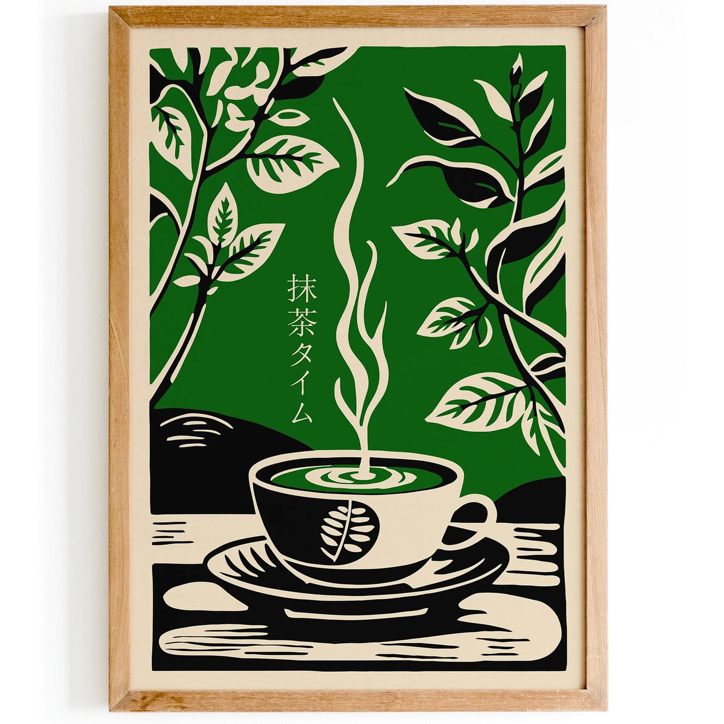 Matcha Time Green Tea Art Print