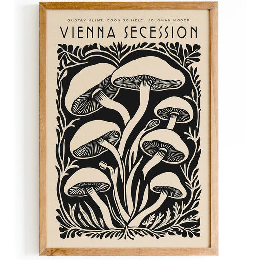 Vienna Secession Mushroom Kitchen Poster
