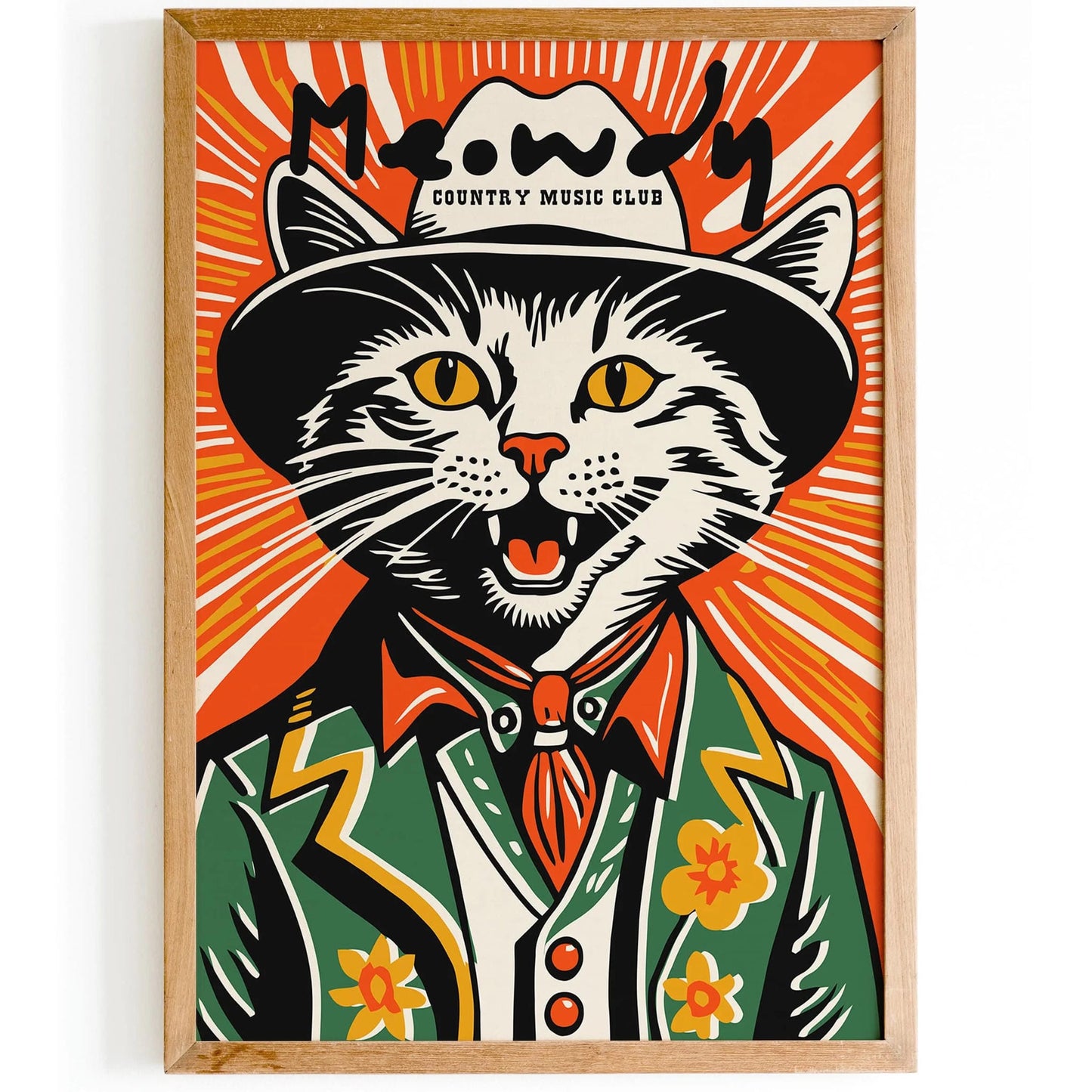 Meowdy Country Music Club Poster
