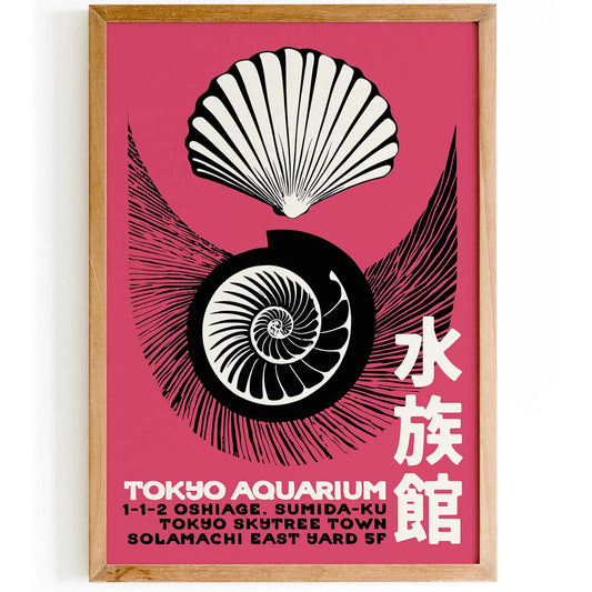 Pink Shells – Japanese Exhibit Poster