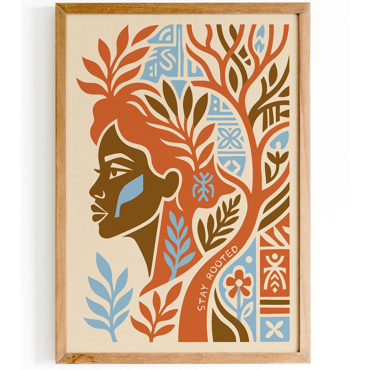 Stay Rooted Afrohemian Poster