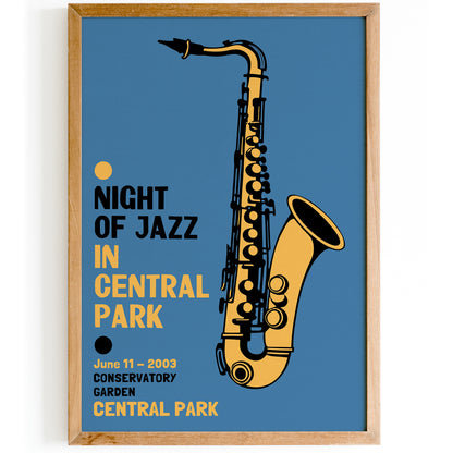 2003 Night of Jazz NYC Poster