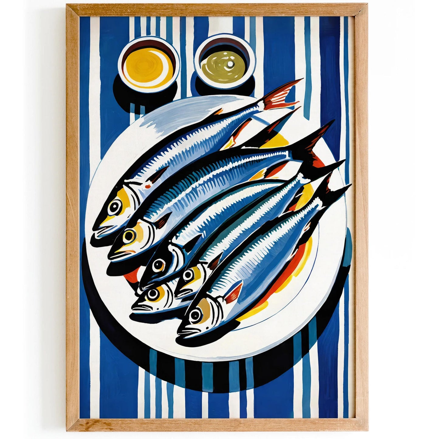 Fresh Sardines & Sauces Art Print