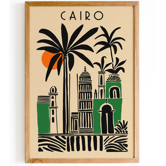 Cairo Egypt Travel Modern Poster