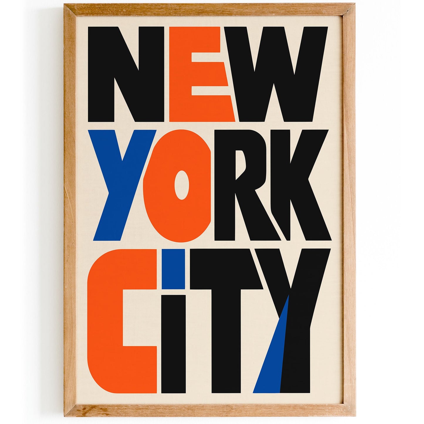 New York City Typography Poster – NYC Wall Art