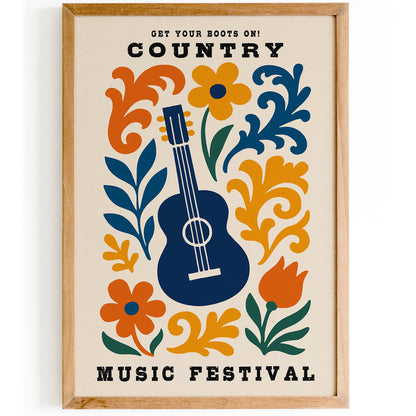 Country Music Festival Poster
