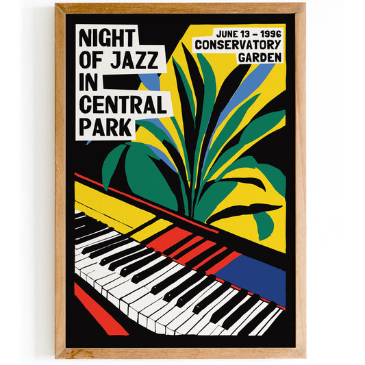 Night of Jazz in Central Park 1996 Poster