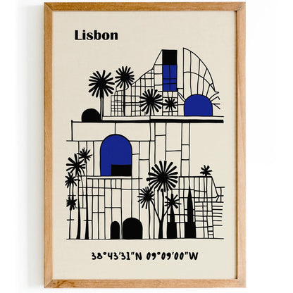 Lisbon Wall Art – Geometric Abstract Art Print