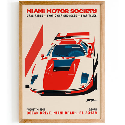 Miami Motor Art Print