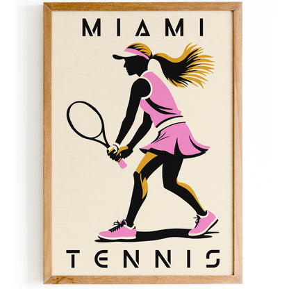 Mami Tennis Game Wall Art