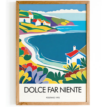 Dolce Far Niente Italian Travel Art Print 2024