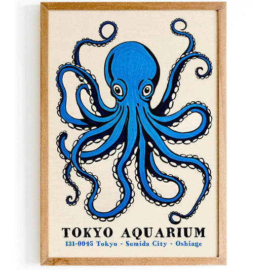 Tokyo Aquarium Retro Art Print