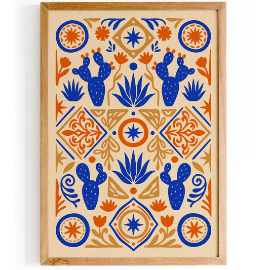 Mexican Abstract Nature Wall Art Poster
