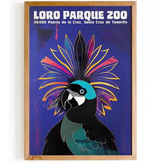 Loro Parque Vintage Zoo Poster